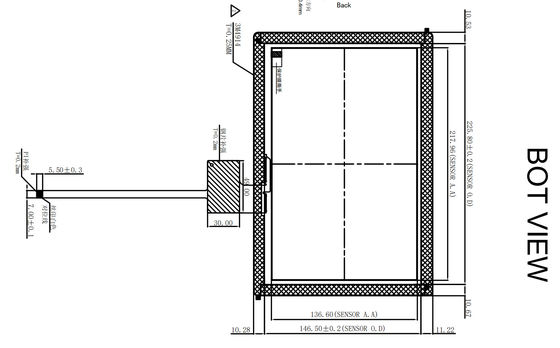 POS G + G 10.1 اینچ پانل لمسی ظرفیتی